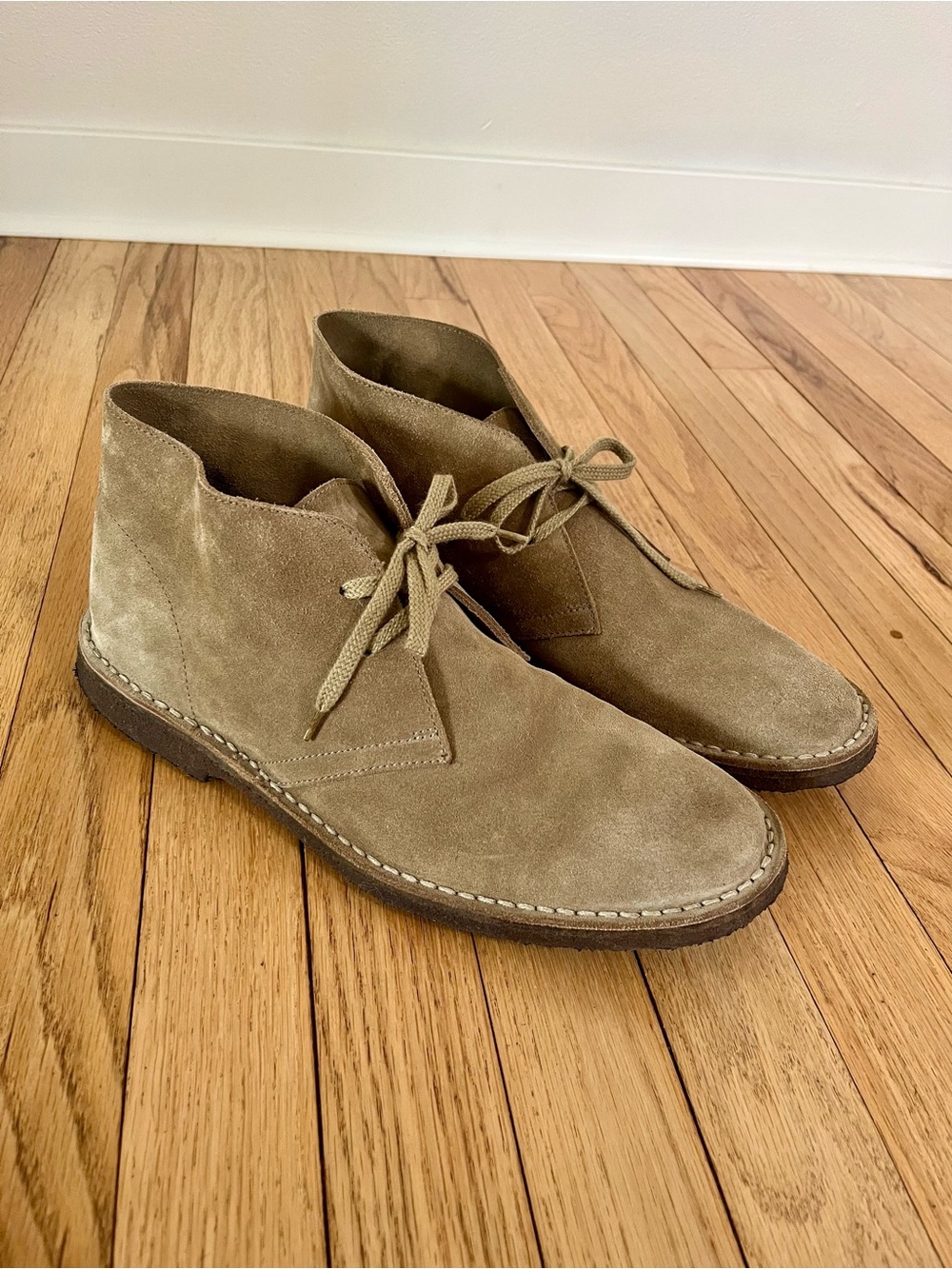 J. Crew Men's 1990 MacAlister Boots in Suede Taupe
